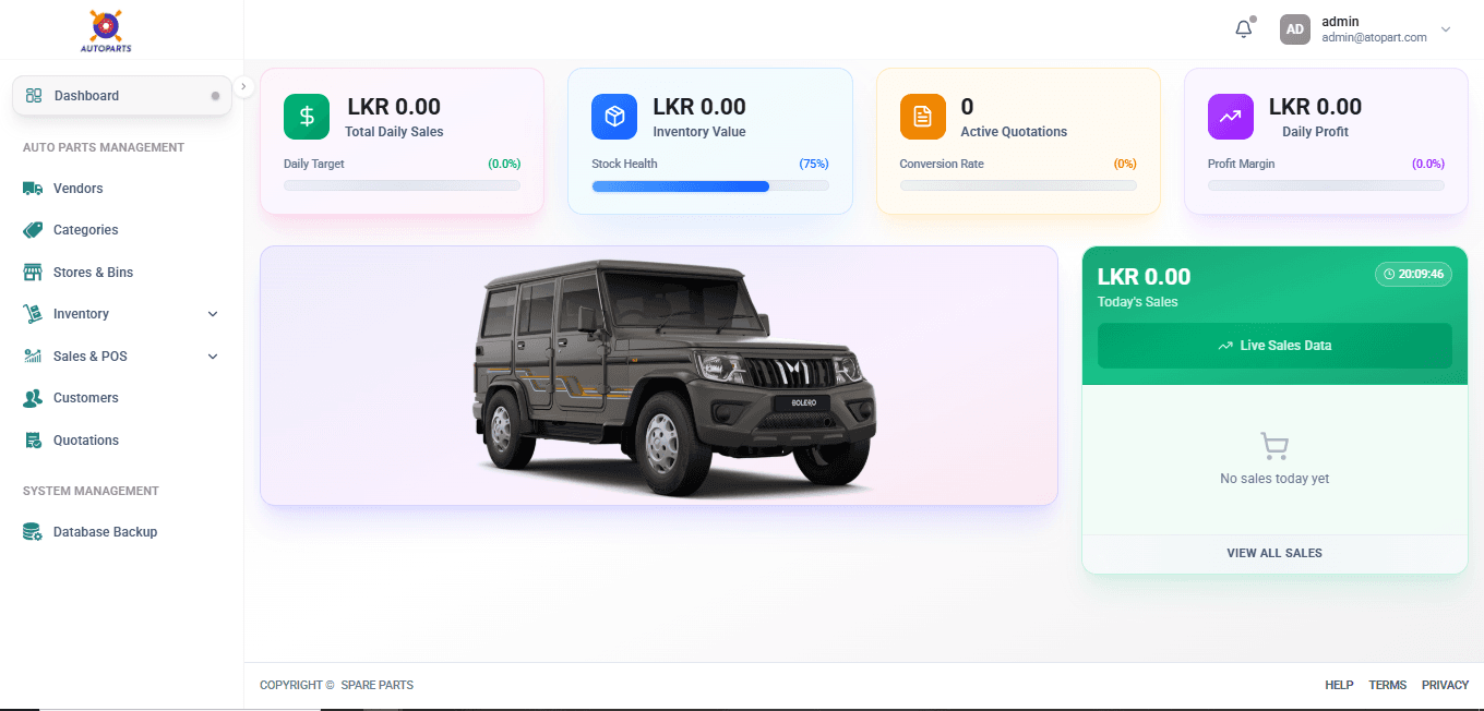 System Dashboard
